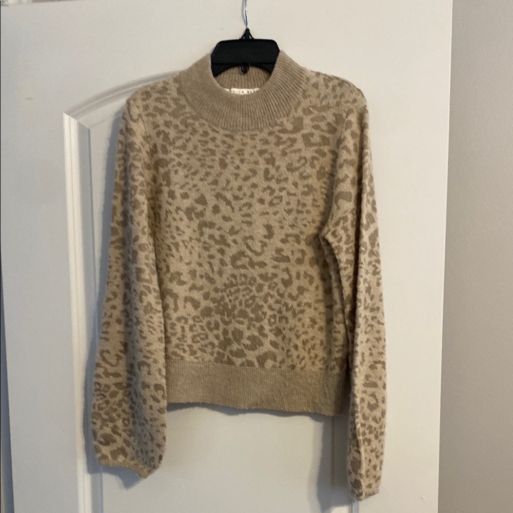 Veronica Beard Tan Cowl Neck Sweater